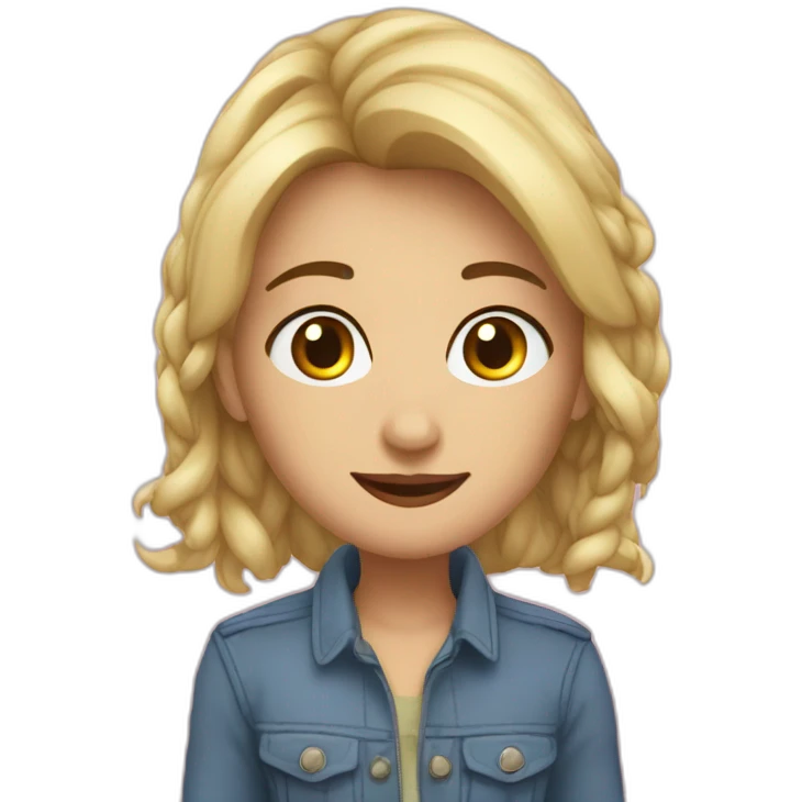 Девушка с голубыми глазами emoji