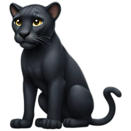 Panther full body emoji