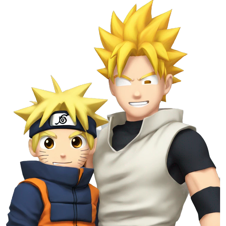 Naruto con Goku  emoji