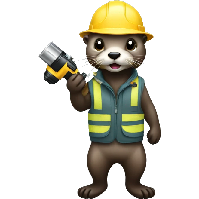 otter with a drill emoji