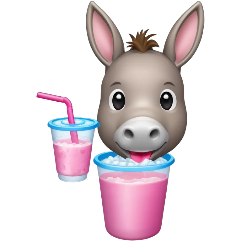 donkey drinking slush emoji