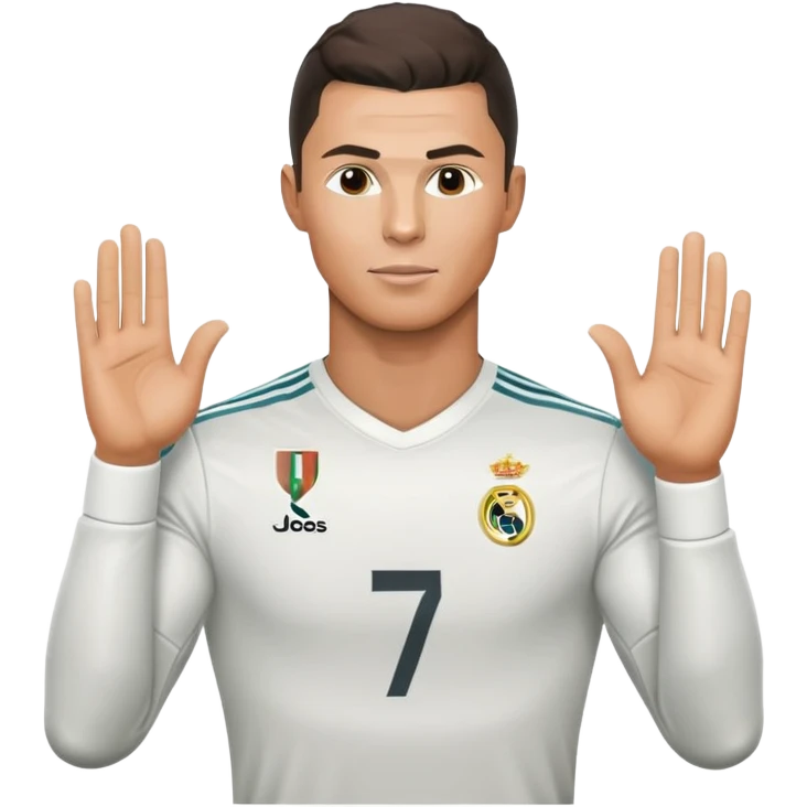 calma ronaldo hands emoji