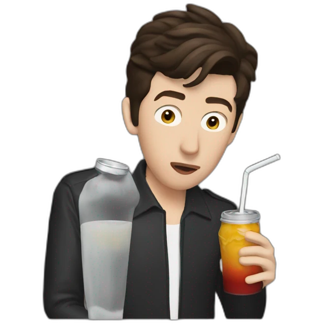 alex turner drinking mate emoji