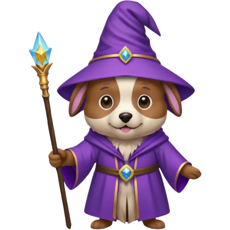 Dog wizard emoji