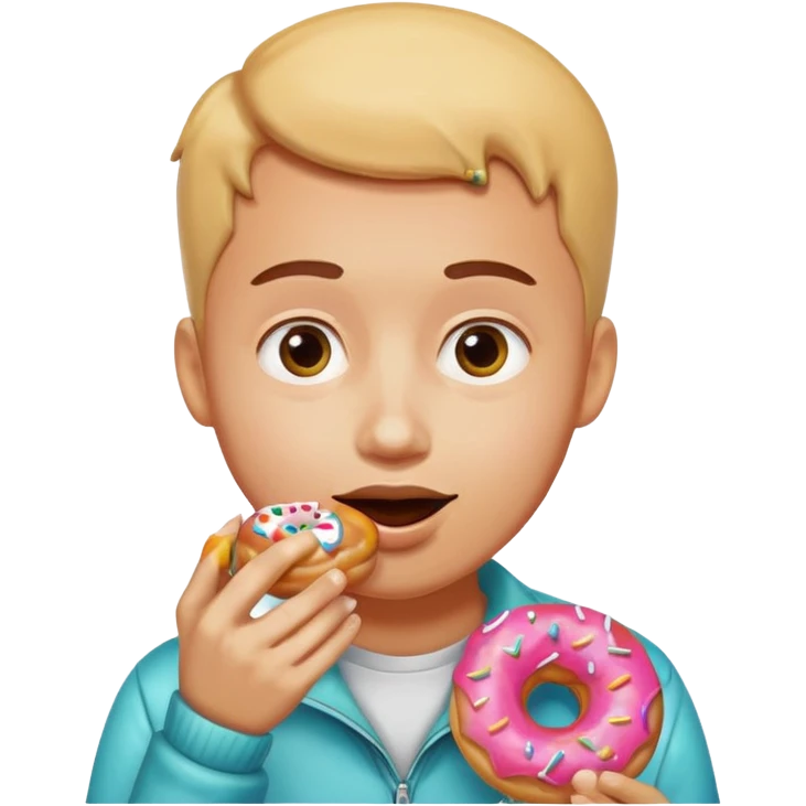 Face Savoring Food Emoji, Doughnut Emoji emoji
