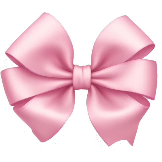Light pink bow emoji