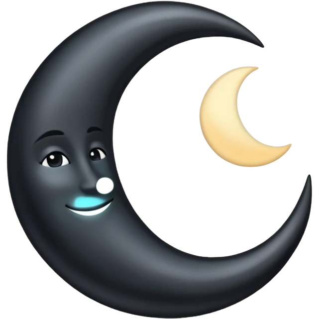 dark crescent moon emoji