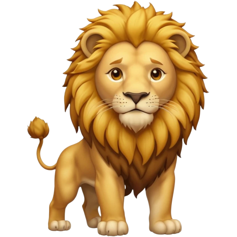 in lion family, only Father., full body emoji