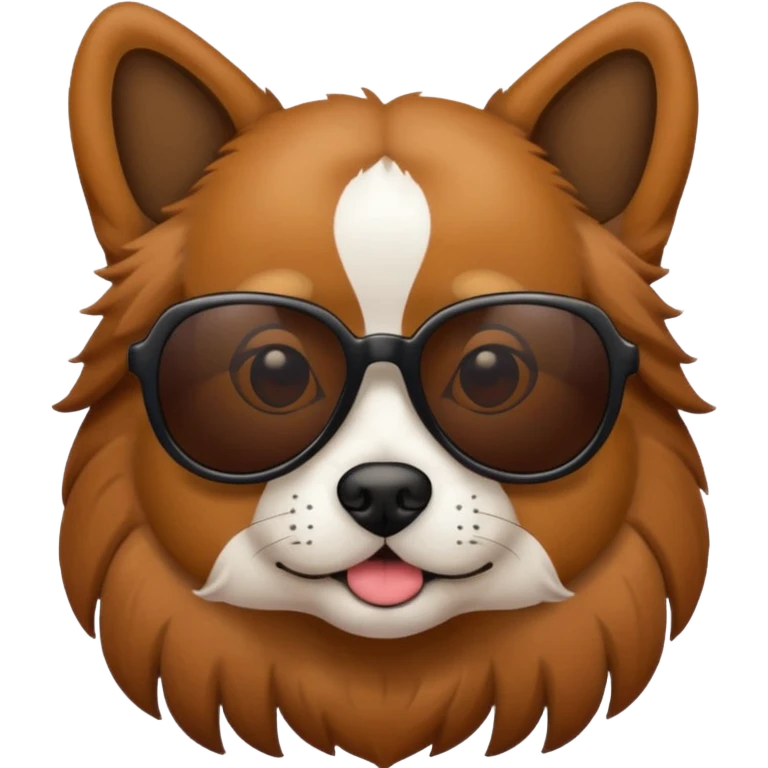 A dog with sun glasses  emoji