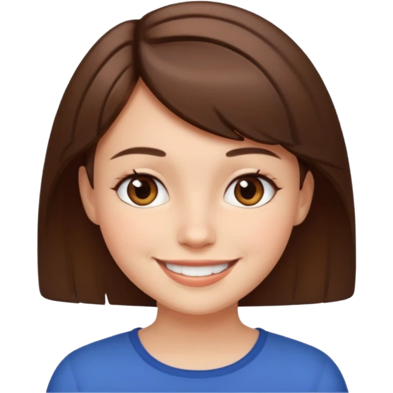 girl with short brown hair emoji