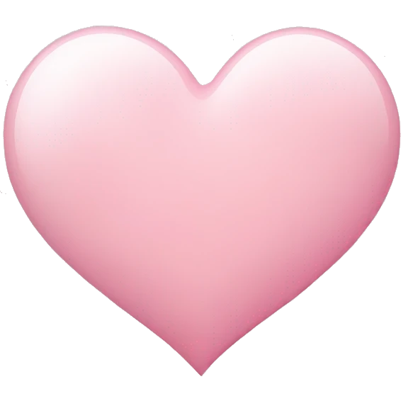 light pink heart emoji