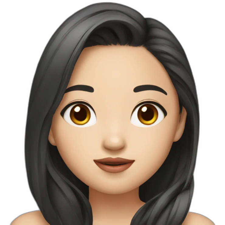 Cute-Asian-model emoji