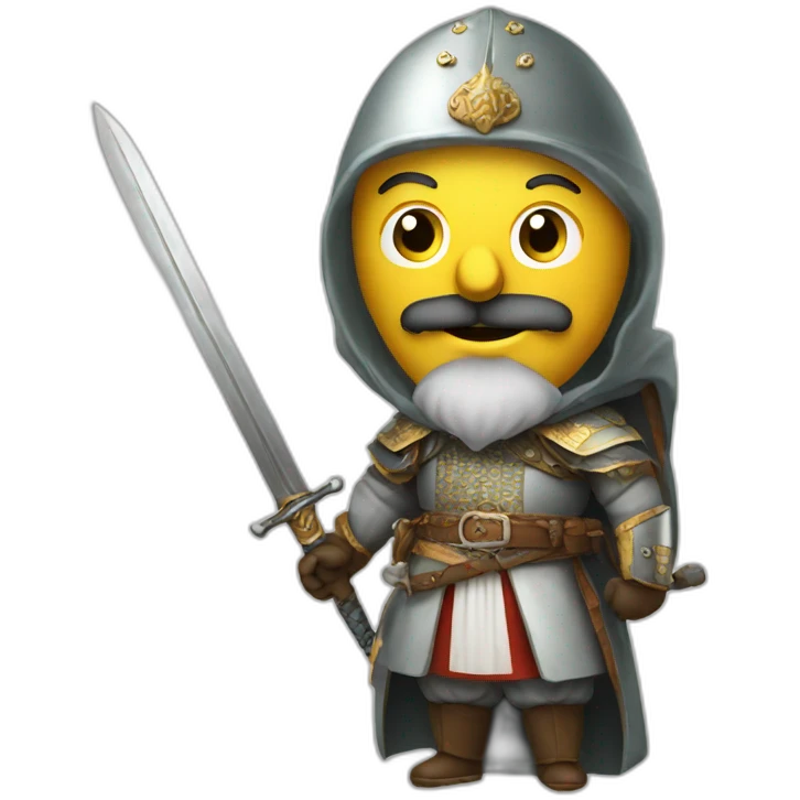 Mehmed II with a sword emoji