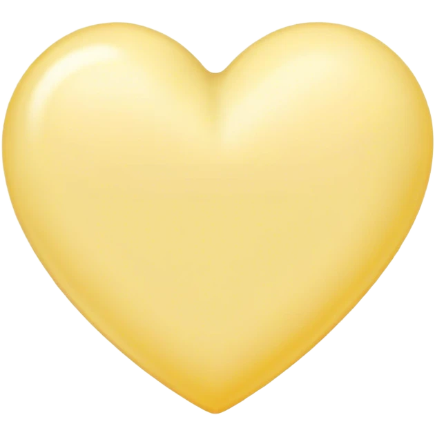 pastel yellow heart emoji