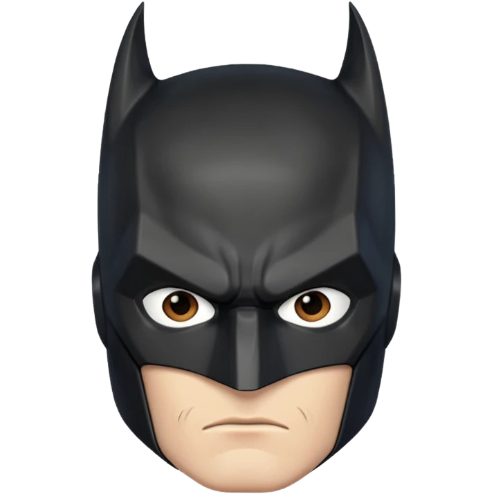 batman character face only younger emoji
