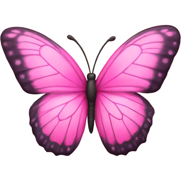 Pink butterfly emoji