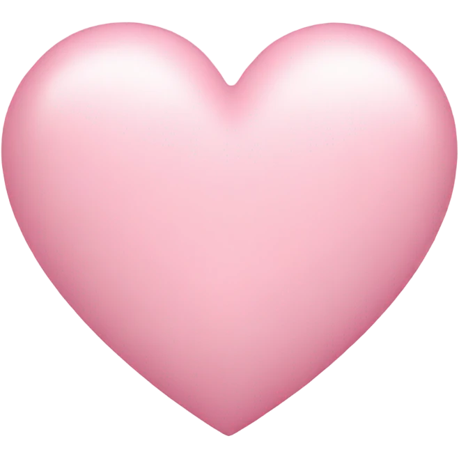 Pastel pink heart emoji