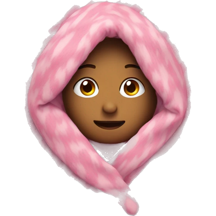 Pink cozy blanket  emoji