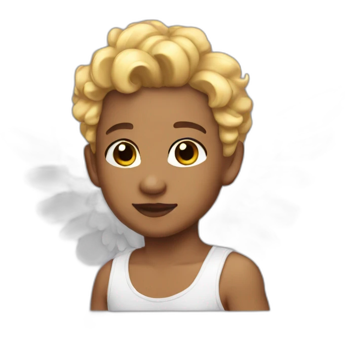 cupid light skin with wings emoji
