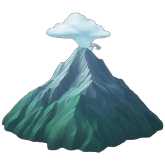 inverted mountain emoji
