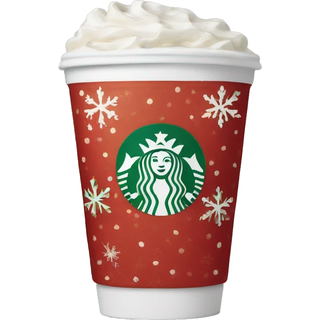 Starbucks holiday cup emoji