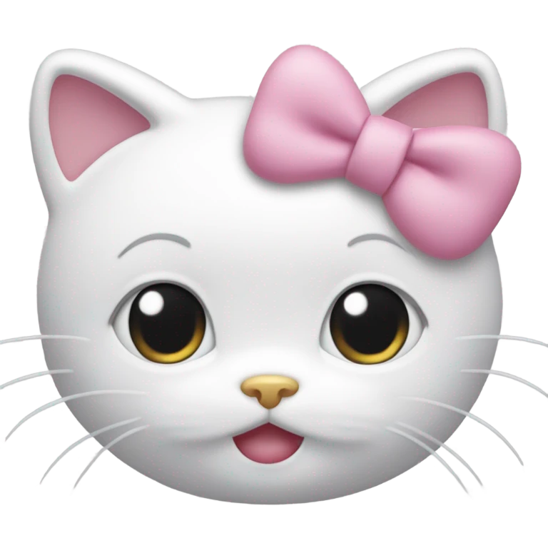 hello kitty hear emoji