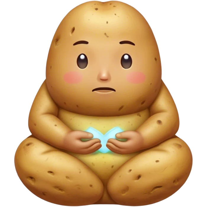 meditater potato  emoji