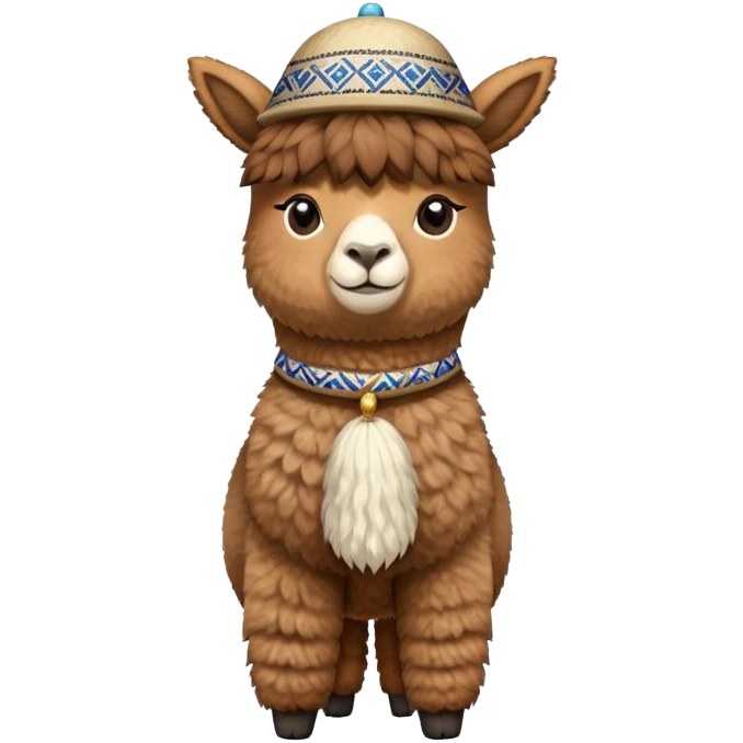 Alpaca with a yarmulke  emoji
