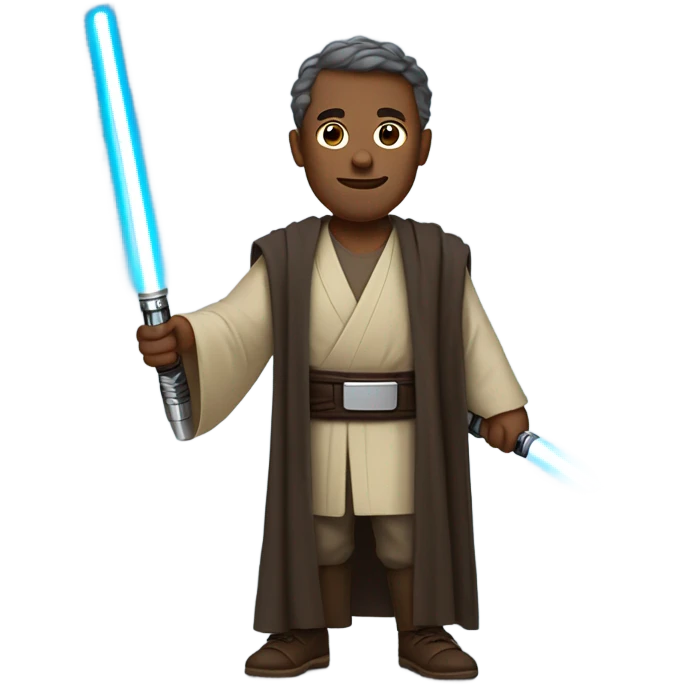 Dad as a Jedi  emoji