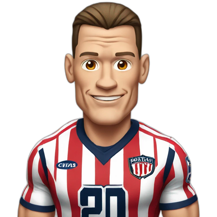 John cena with chivas jersey on emoji