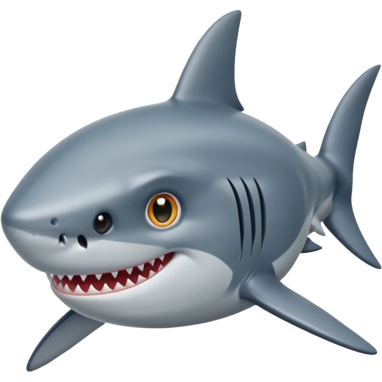 Shark with eyestars emoji
