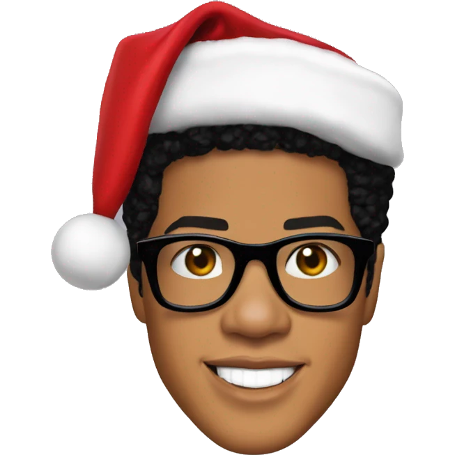 bruno mars as santa emoji