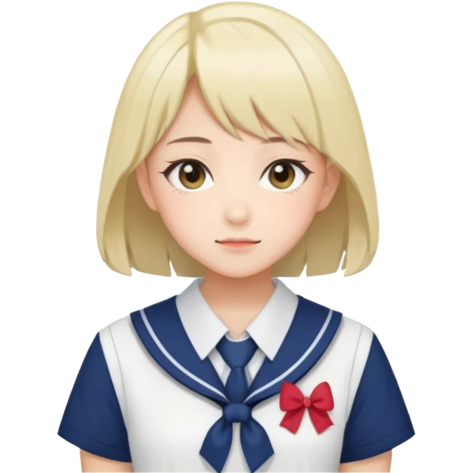 Anime girl named lili chan  with Seifuku emoji
