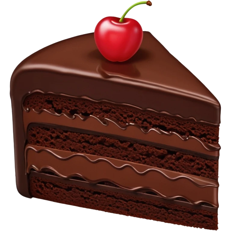 Bolo de chocolate emoji