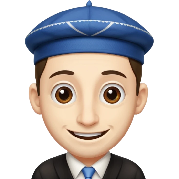 Create a Jewish with a big nose and has a big sneaky smile emoji