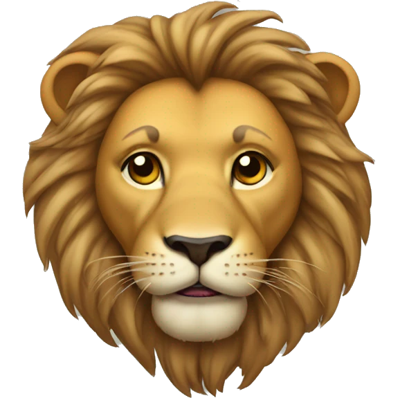 Lion avec noeuds emoji