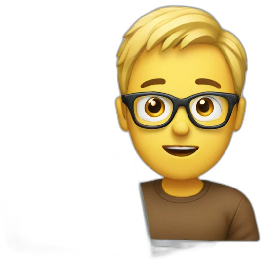 surprised coder with laptop emoji