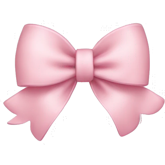 Light Pink Bow  emoji
