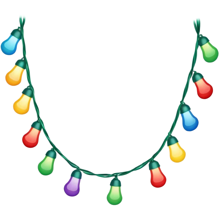 guirlande led de noel emoji