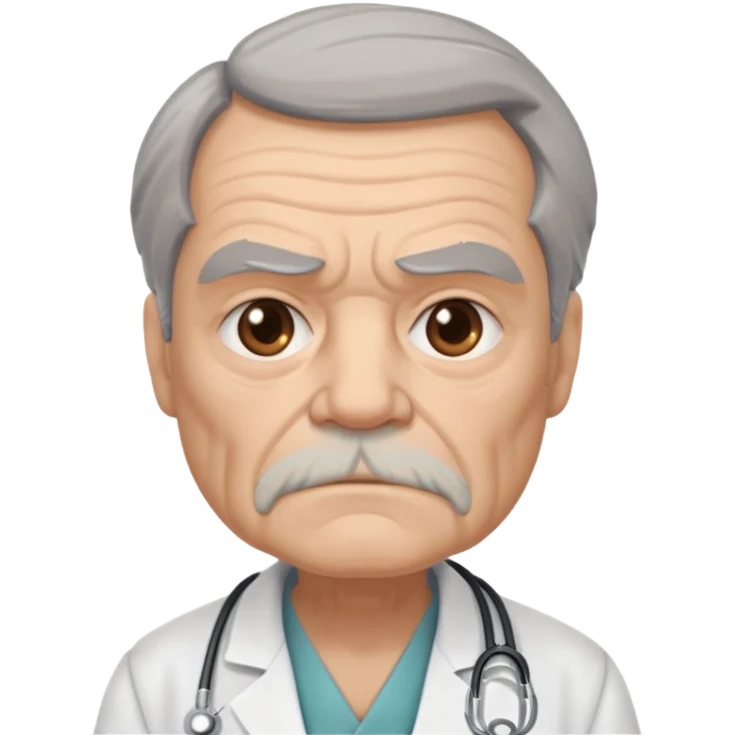 old grumpy doctor emoji
