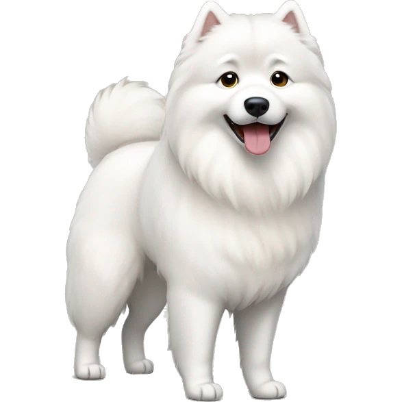 Samoyed full body emoji