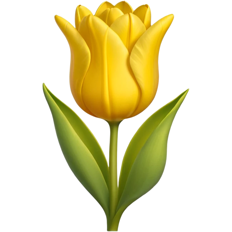 Emoji de tulipán amarillo emoji