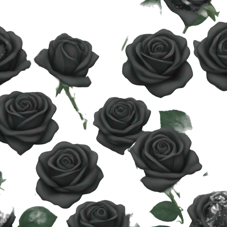 Black rose emoji