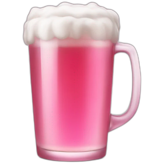 Drink Pink beer emoji