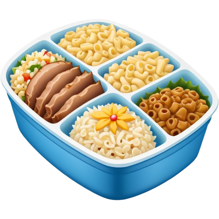 hawaiian plate lunch takeout emoji