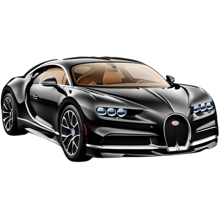 black bugatti chiron made from diamonds emoji