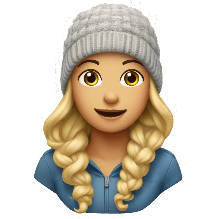 Meisje met muts emoji