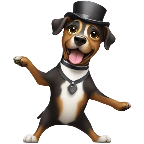 Dog tap dancing  emoji