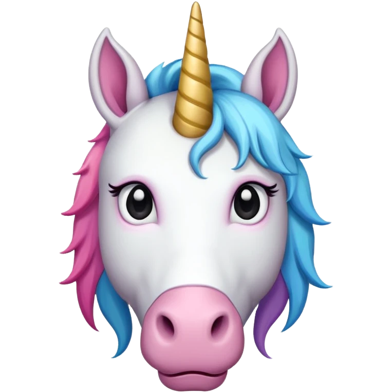 An ugly unicorn emoji