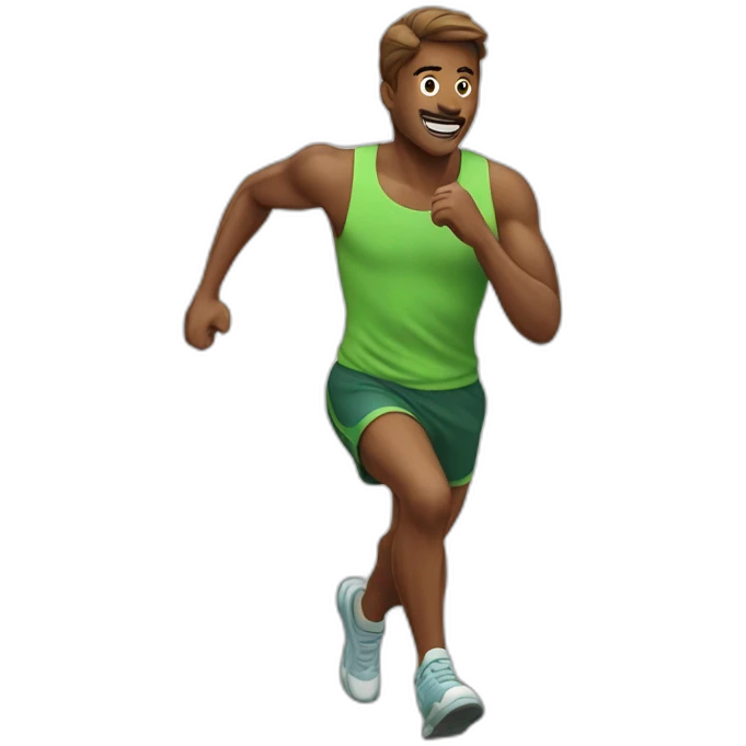 Runing man  emoji
